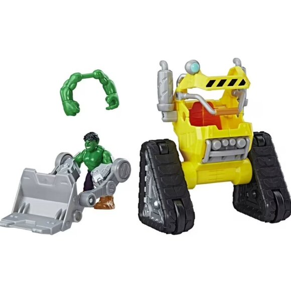 Playskool Heroes Marvel Super Hero Adventures Hulk‎ Power Dozer Playset New - Picture 8 of 9